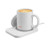 Wholesale-Aiwa WTK11013WHT Wireless Charging Pad and Coffee Mug Warmer 15W - White-Charging Pad-Electro Vision Inc
