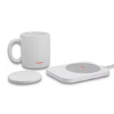 Wholesale-Aiwa WTK11013WHT Wireless Charging Pad and Coffee Mug Warmer 15W - White-Charging Pad-Electro Vision Inc