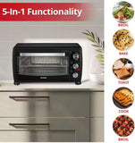 Wholesale-Aiwa WTO11001BLK Convection Air Fryer Toaster Oven 5-in-1, 1400W - Black-Air Fryer Oven-Electro Vision Inc
