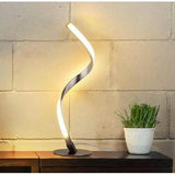 Wholesale-Albrillo LL-TD6 Spiral Design LED Table Lamp - Dimmable Desk Lamp Touch Button, Warm White 3000K Bedside Lamps of Stainless Steel, 1.5m Cable, 5W 450LM Nightstand Lamp-Table Lamp-Electro Vision Inc