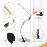 Wholesale-Albrillo LL-TD6 Spiral Design LED Table Lamp - Dimmable Desk Lamp Touch Button, Warm White 3000K Bedside Lamps of Stainless Steel, 1.5m Cable, 5W 450LM Nightstand Lamp-Table Lamp-Electro Vision Inc
