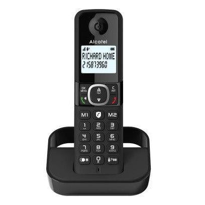 Wholesale-Alcatel F860CB-BLK Single Handset Cordless Telephone with Call Block - Black-telephone-Electro Vision Inc