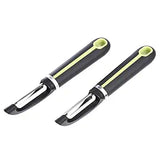 Wholesale-Amazon B07W13PYMB Basics 2-Piece Peeler Set, Soft Grip Handle, Grey and Green-Electro Vision Inc
