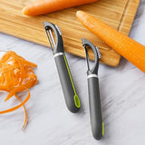 Wholesale-Amazon B07W13PYMB Basics 2-Piece Peeler Set, Soft Grip Handle, Grey and Green-Electro Vision Inc
