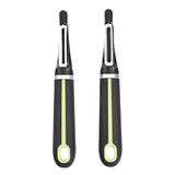 Wholesale-Amazon B07W13PYMB Basics 2-Piece Peeler Set, Soft Grip Handle, Grey and Green-Electro Vision Inc