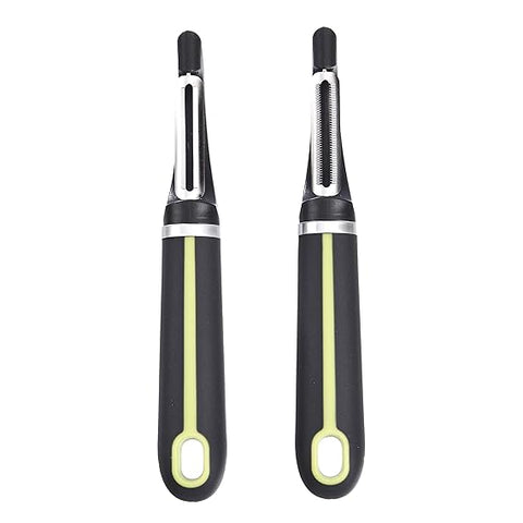 Wholesale-Amazon B07W13PYMB Basics 2-Piece Peeler Set, Soft Grip Handle, Grey and Green-Electro Vision Inc