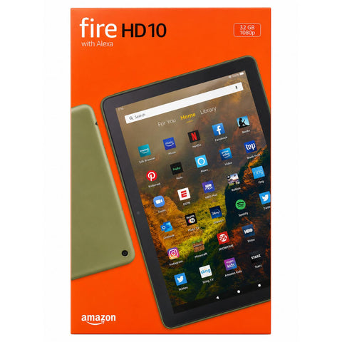 Wholesale-Amazon Firetab10-Green Fire HD 10 Tablet 32GB - Green Olive-Tablet-Electro Vision Inc