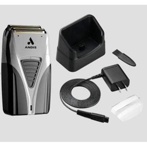 Wholesale-Andis 17255 ProFoil Li Plus Titanium Foil Shaver, Cord / Cordless (Black & Grey) - TS-2-Men's Grooming-Electro Vision Inc