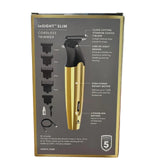 Wholesale-Andis 562442 inSIGHT Slim Cordless T Blade Trimmer, Lithium, 9-Piece Kit - Gold-Trimmer-Electro Vision Inc