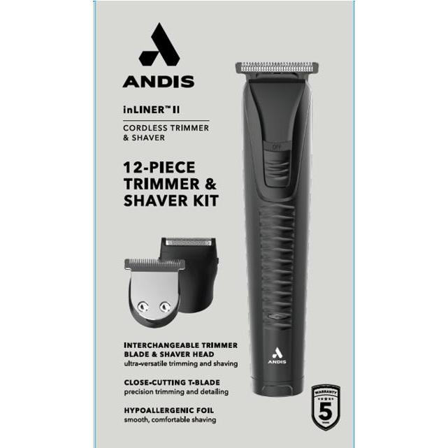 Wholesale-Andis 563070 inLiner II RT-2 Cordless Trimmer & Shaver 12-Piece Kit-Men's Grooming-Electro Vision Inc