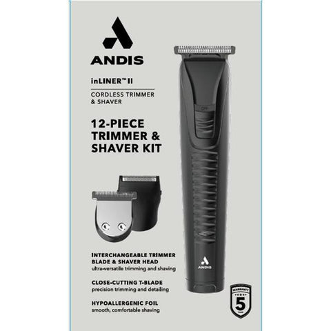 Wholesale-Andis 563070 inLiner II RT-2 Cordless Trimmer & Shaver 12-Piece Kit-Men's Grooming-Electro Vision Inc