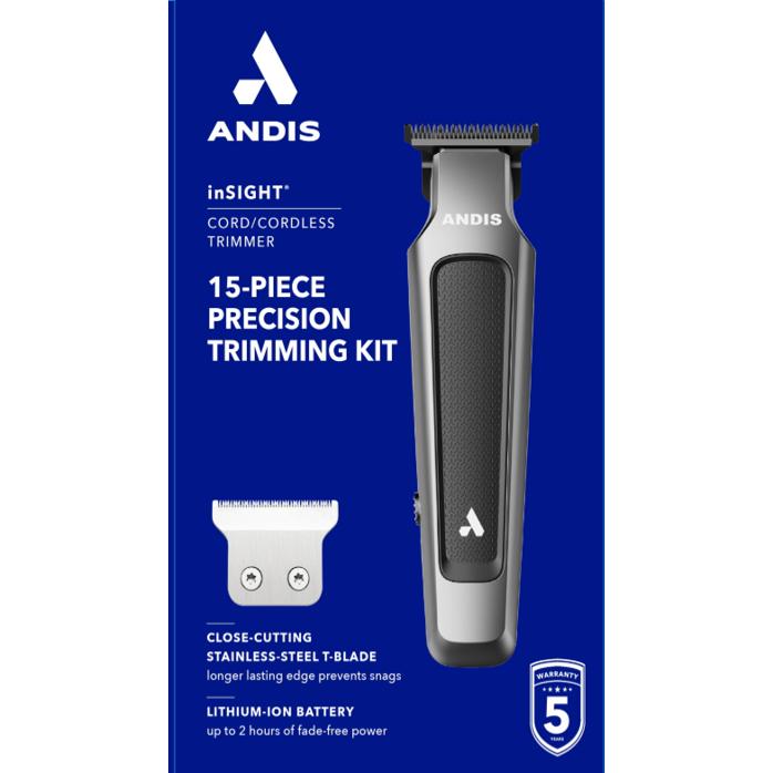 Wholesale-Andis 563648 InSIGHT Cordless T-Blade Trimmer (CLT-3)-Hair Clipper & Trimmer Accessories-Electro Vision Inc