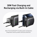 Wholesale-Anker A1259H11 Nano 10K 30W Power Bank with Built-In USB-C Cable-Electro Vision Inc