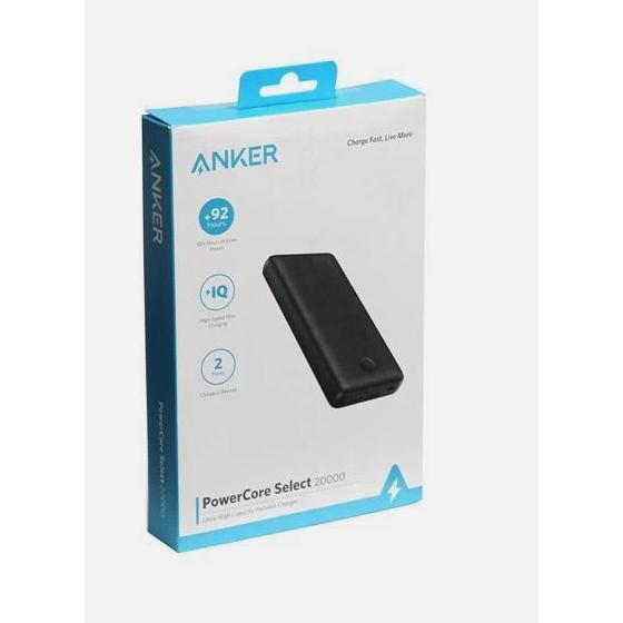 Wholesale-Anker A1363H11-1 Power Bank 20k mAh Dual-Port Portable Phone Charger - Black-Power Bank-Electro Vision Inc