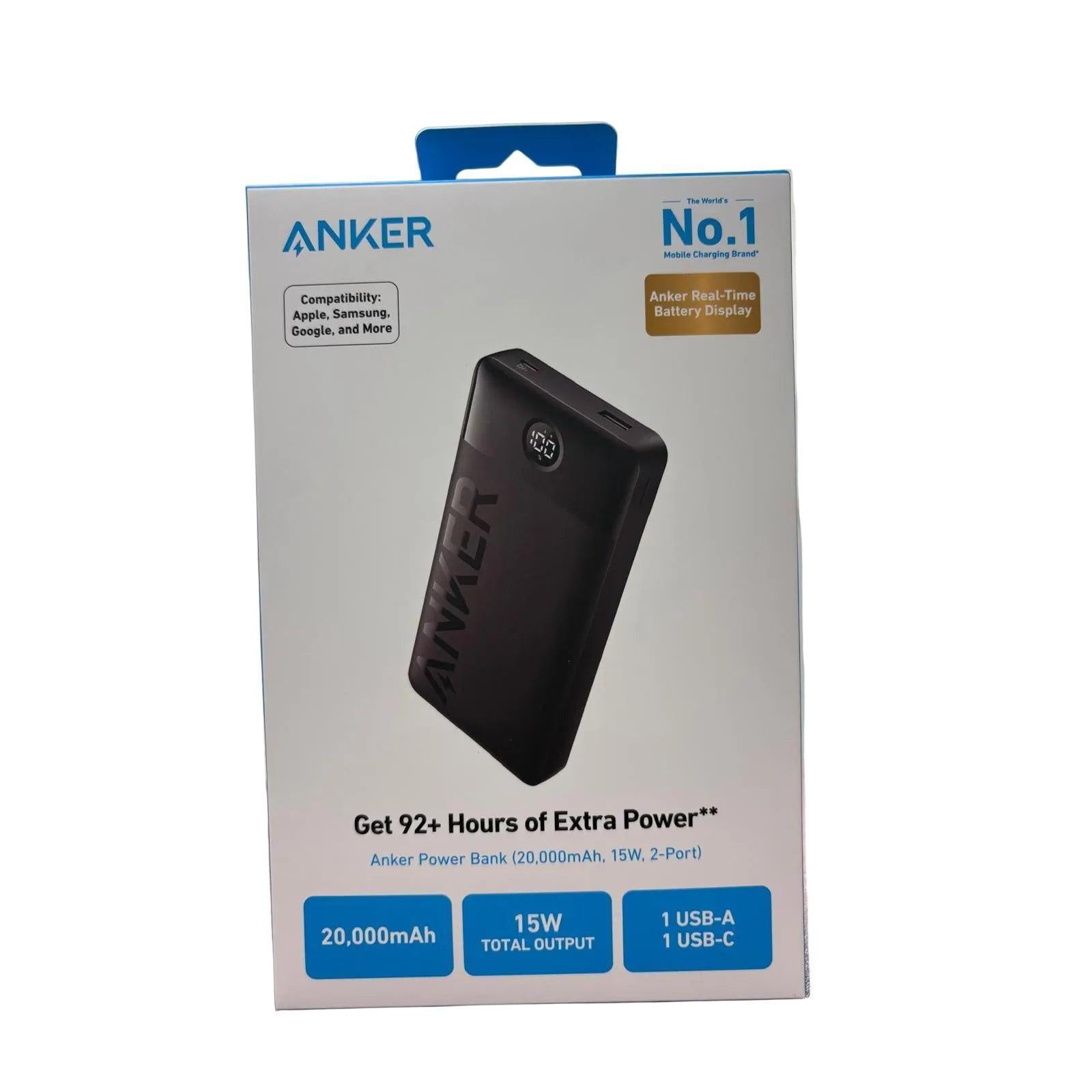 Wholesale-Anker A1367H111 Power Bank 20000mAh, 15W - Black-Power Bank-Electro Vision Inc