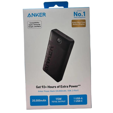 Wholesale-Anker A1367H111 Power Bank 20000mAh, 15W - Black-Power Bank-Electro Vision Inc