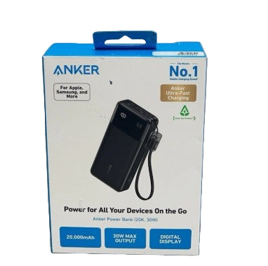 Wholesale-Anker A1384H11-1 Power Bank 20,000 mAh 30W for Apple, Samsung and Others-Power Bank-Electro Vision Inc