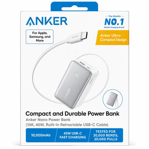 Wholesale-Anker A1638H21 Nano Power Bank 10K, 45W-Power Bank-Electro Vision Inc