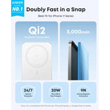 Wholesale-Anker A1665H21 Nano Power Bank (5k, Maggo Slim) - White-Power Bank-Electro Vision Inc