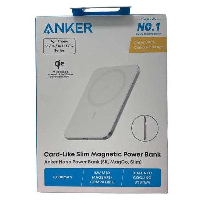 Wholesale-Anker A1665H21 Nano Power Bank (5k, Maggo Slim) - White-Power Bank-Electro Vision Inc