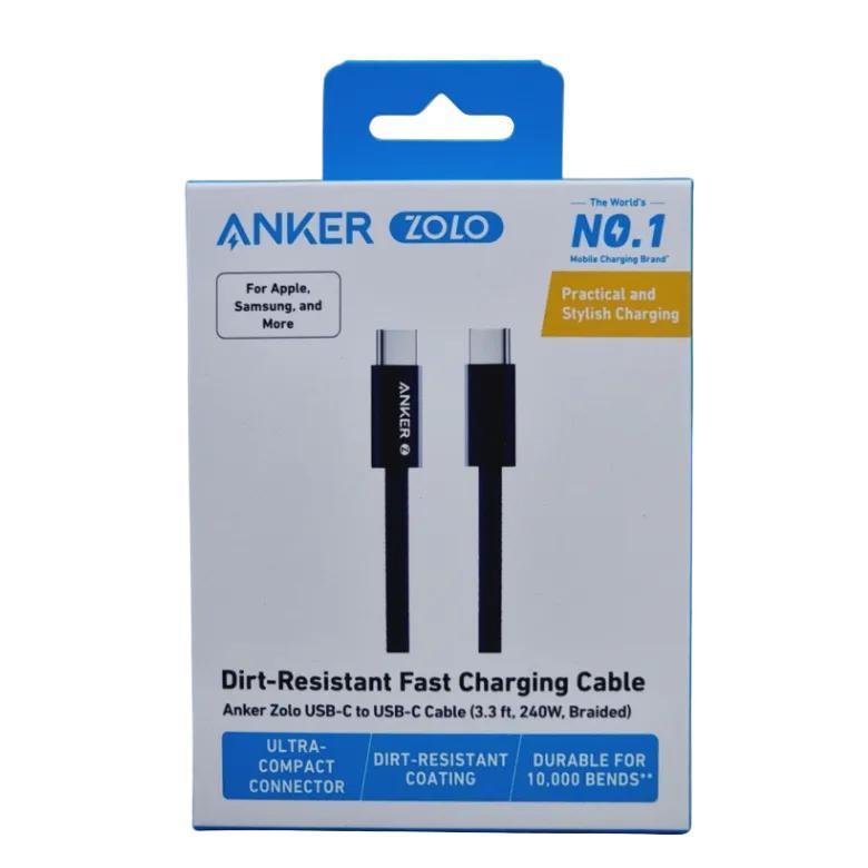 Wholesale-Anker A8060H11 USB-C to USB-C Cable 1M 240W-USB-C Cable-Electro Vision Inc