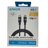 Wholesale-Anker A82E2H12 USB-C to USB-C Cable (6FT, 240W, Upcycled-Braided)-USB Cable-Electro Vision Inc