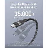 Wholesale-Anker A82G2011 USB-A TO USB-C Cable (3FT, PCR-Braided)-USB Cable-Electro Vision Inc