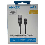 Wholesale-Anker A82G2011 USB-A TO USB-C Cable (3FT, PCR-Braided)-USB Cable-Electro Vision Inc