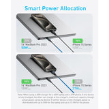 Wholesale-Anker A8895H11 USB-C to USB-C 2-in-1 w/ 140W 4FT-USB Cable-Electro Vision Inc