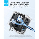 Wholesale-Anker B121BJC1 Charger (100W, 3 Port, Smart Display)-USB Wall Charger-Electro Vision Inc