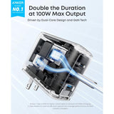 Wholesale-Anker B2697J41-SLVR Charger (140W, 4 Port, PD3.1)-USB Wall Charger-Electro Vision Inc