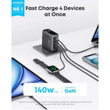 Wholesale-Anker B2697JZ1 Charger (140W, 4 Port, PD 3.1)-Charger-Electro Vision Inc