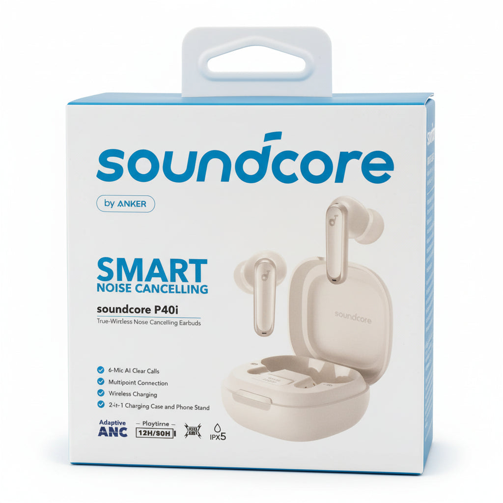 Wholesale-Anker P40i True Wireless Noise-Cancelling Earbuds - White-earbuds-Electro Vision Inc