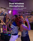 Wholesale-Anker Rave3s Soundcore Wireless Karaoke Party Speaker W/ 2X Wireless Microphones (Black) - A31A3012-Wireless Karaoke Speakers-Electro Vision Inc