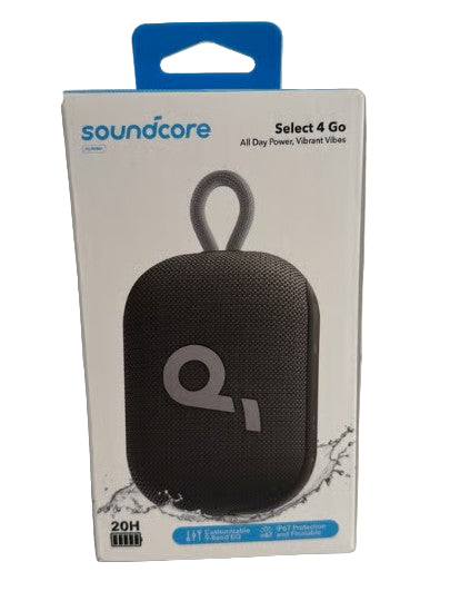 Wholesale-Anker Select4-Black Soundcore Select 4 Go Bluetooth Speaker (Black)-Bluetooth Speaker System-Electro Vision Inc