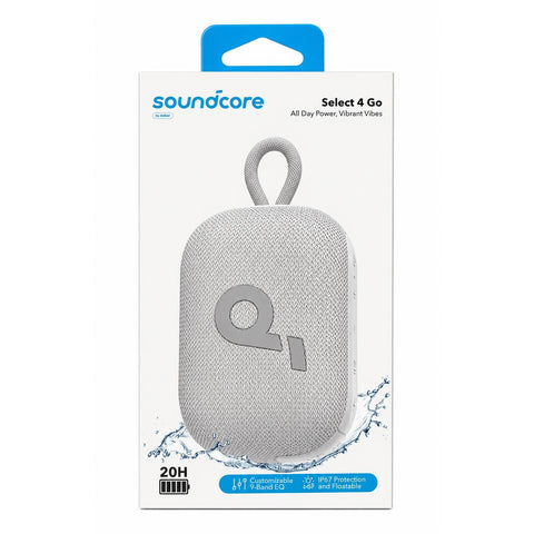 Wholesale-Anker Select4-White Soundcore Go Bluetooth Speaker - White-Bluetooth Speaker System-Electro Vision Inc