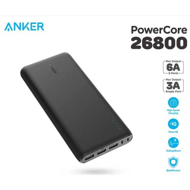 Wholesale-Anker a1374H11-2 PowerCore+ 26800 mah Portable Charger with Qualcomm QC Powerbank-Electro Vision Inc