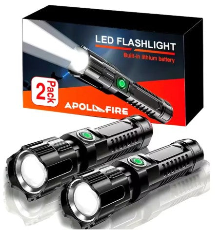 Wholesale-Apollo Fire SK17 LED Flashlight - 2 Pack-Flashlight-Electro Vision Inc