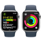 Wholesale-Apple MRMP3LL/A Watch Series 9 - Silver Stainless Steel-Apple Watch-Electro Vision Inc