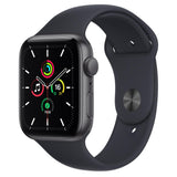 Wholesale-Apple Watch SE (1st Gen) MKQ63LL/A GPS, 44mm Space Gray Aluminum Case with Midnight Sport Band - Regular-Smart watch-Electro Vision Inc