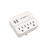 Wholesale-Argom 0266WT Power Outlet 3 Outlets & 2 USB Ports 110V Surge Protection-Surge Protector-Electro Vision Inc