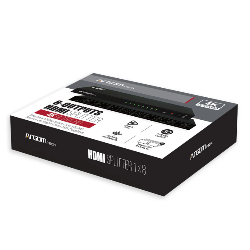 Wholesale-Argom ARG-AV-5118 HDMI 8-Port Splitter 4K HD-HDMI Splitters & Switches-Electro Vision Inc