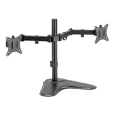 Wholesale-Argom ARG-BR-1605 Dual Monitor Desk Mount with Base-Monitor Desk Mount-Electro Vision Inc