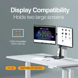 Wholesale-Argom ARG-BR-1605 Dual Monitor Desk Mount with Base-Monitor Desk Mount-Electro Vision Inc
