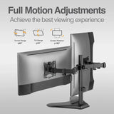 Wholesale-Argom ARG-BR-1605 Dual Monitor Desk Mount with Base-Monitor Desk Mount-Electro Vision Inc