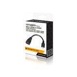 Wholesale-Argom ARG-CB-0054 Micro HDMI to HDMI Cable Adapter 6in-Micro HDMI to HDMI Cable Adapter-Electro Vision Inc