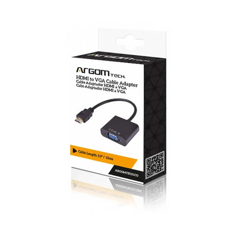 Wholesale-Argom ARG-CB-0055 HDMI Male to VGA Female Adapter (6"/15cm)-HDMI Adapter-Electro Vision Inc