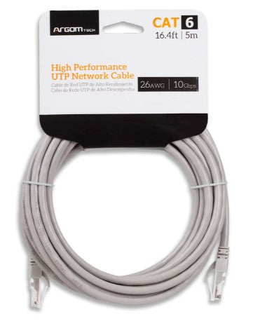Wholesale-Argom ARG-CB-1554 Network Cable Cat6 Cable 16.4FT / 5M-Network Cable-Electro Vision Inc