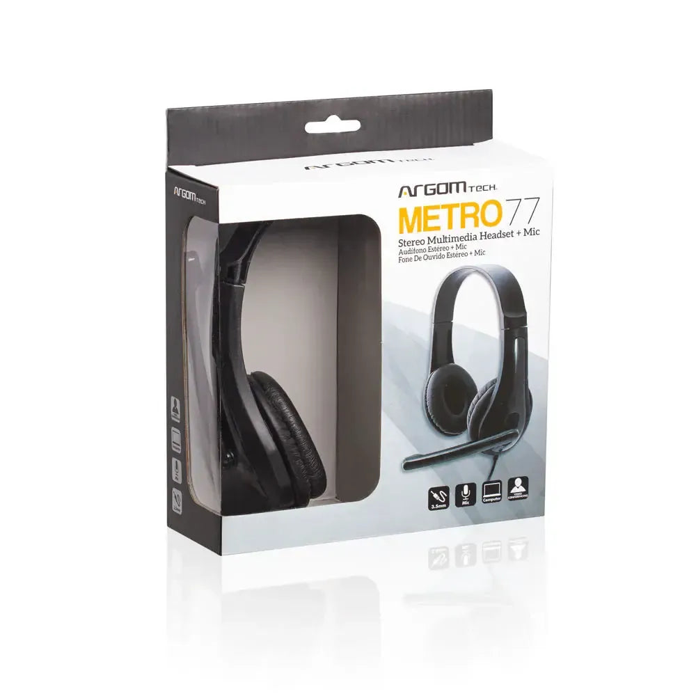 Wholesale-Argom ARG-HS-0077 Headphone with Microphone-Wired Headphones-Electro Vision Inc