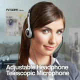 Wholesale-Argom ARG-HS-0088 Stereo Headset with Microphone-Headset-Electro Vision Inc
